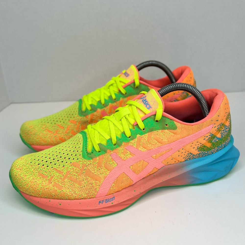 ASICS DynaBlast Orange Pop/Coral Running Shoes Athletic 1012A989-800 VGUC Sz 9